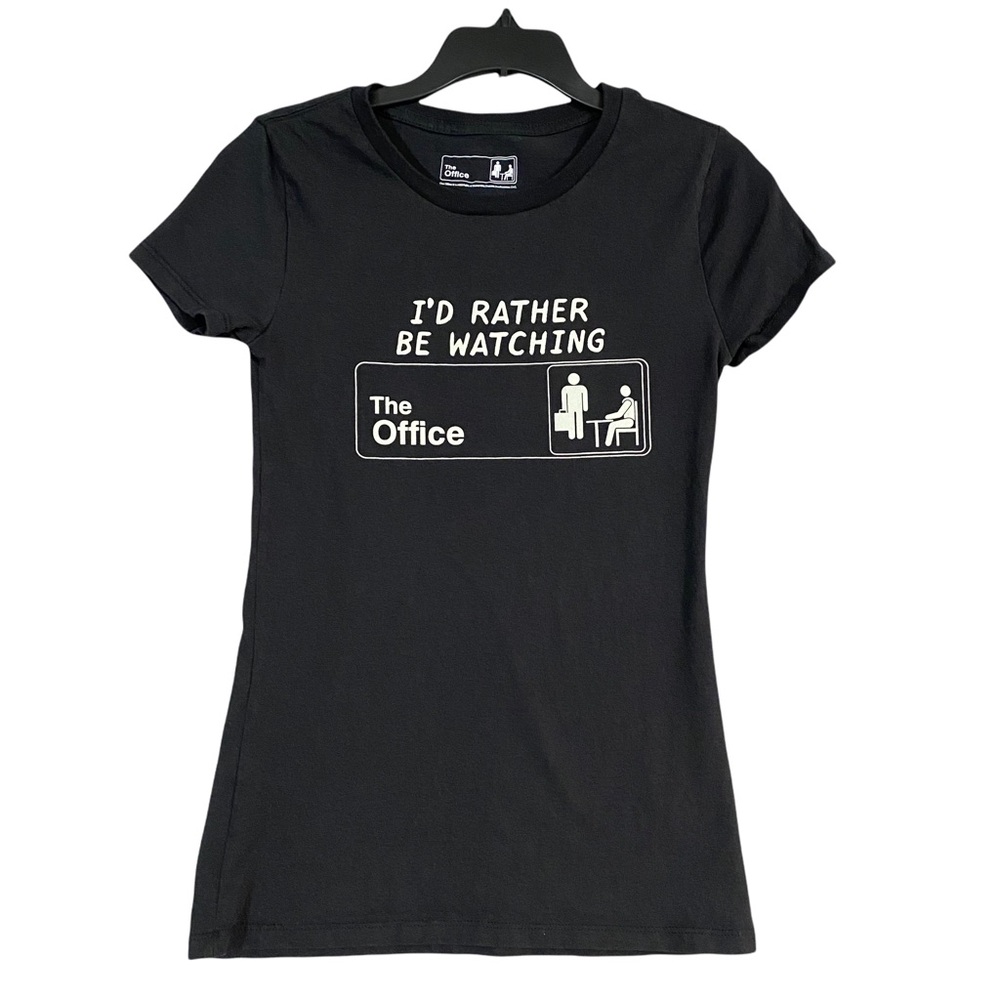 The Office “ I’d rather be watching‎ the office” Black T-Shirt Youth Size | XS